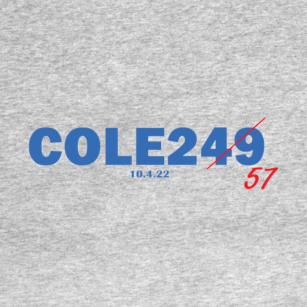 Gerritt Cole 257 strikeout Design by Bleeding Yankee Blue